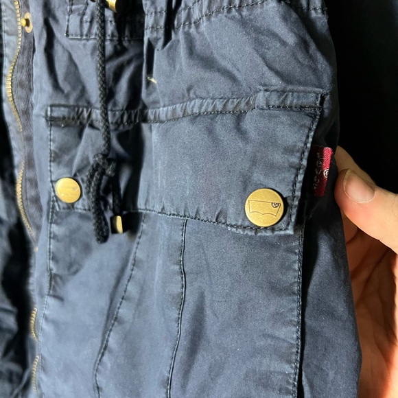Levi's Navy Utility Jacket - Picture 4 of 16